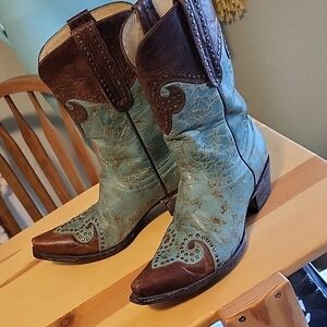 Old Gringo Brown and Blue Western Boots